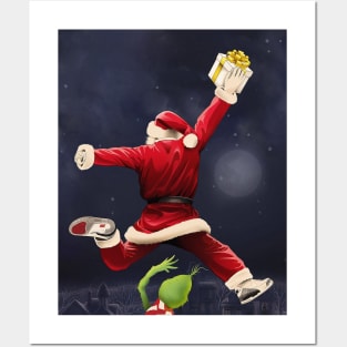 BASKETBALLART -CHRISTMAS JUMP Posters and Art